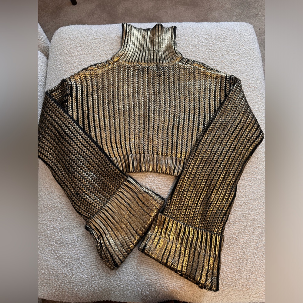 Hanifa Reese pull over cropped sweater